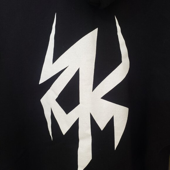 Zombie King Hoodie Sweatshirt Black Size 2XL - Picture 4 of 7